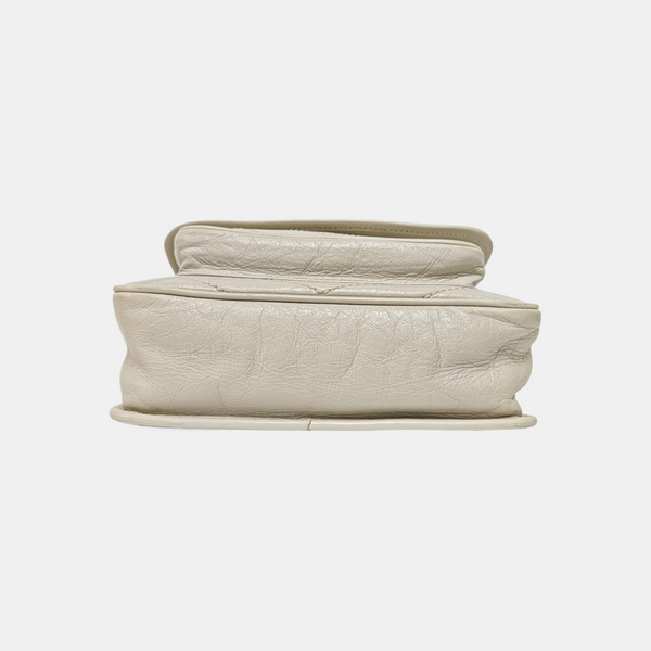 NIKI Small Chevron Calfskin Gray