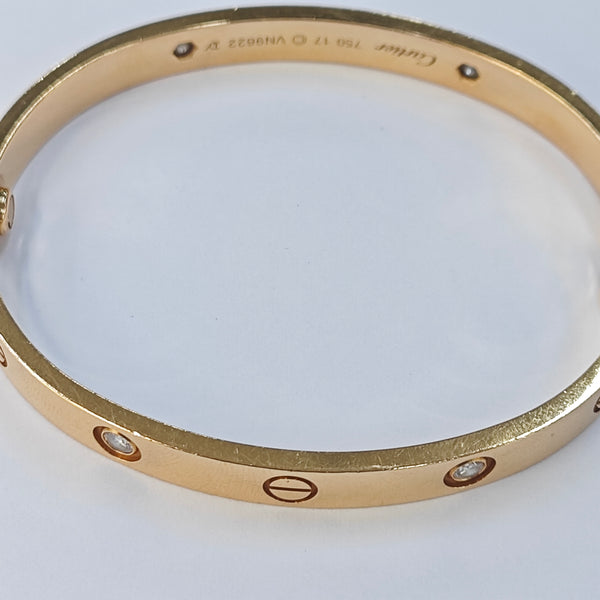 LOVE 18k Rose Gold Bangle