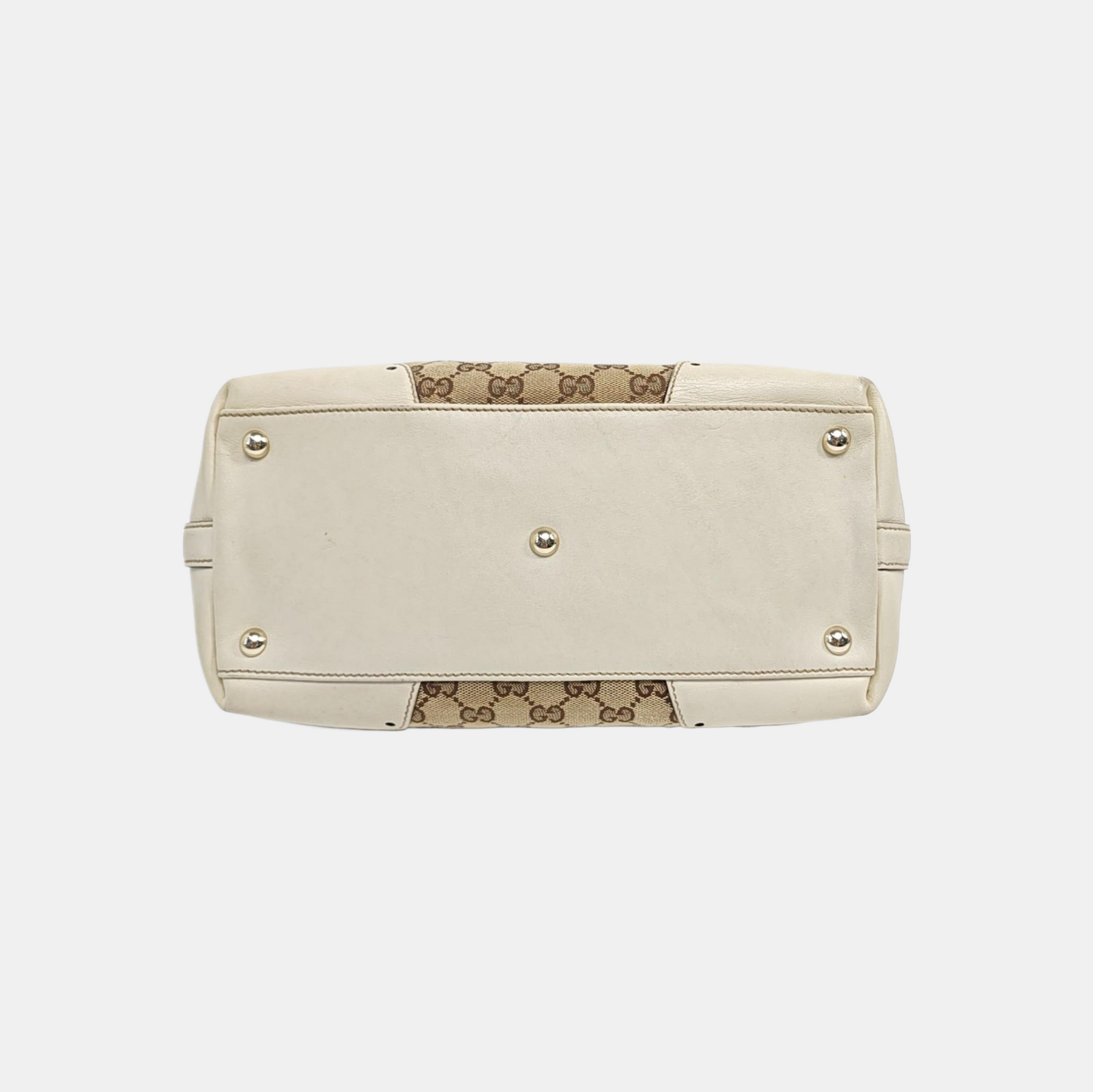 Monogram Canvas Tote Bag Beige