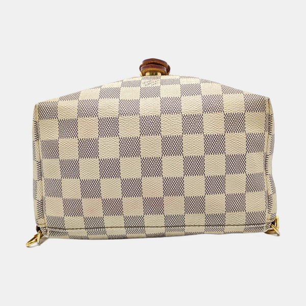SPERONE BB Damier Azur Coated Canvas White
