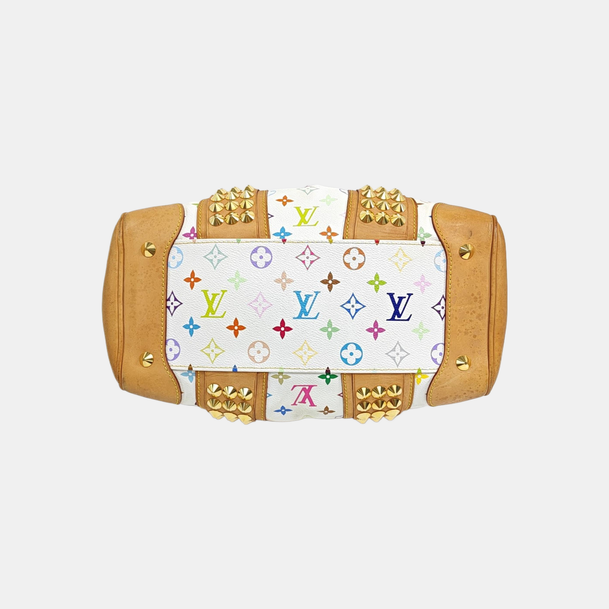 COURTNEY MM Monogram Coated Canvas White