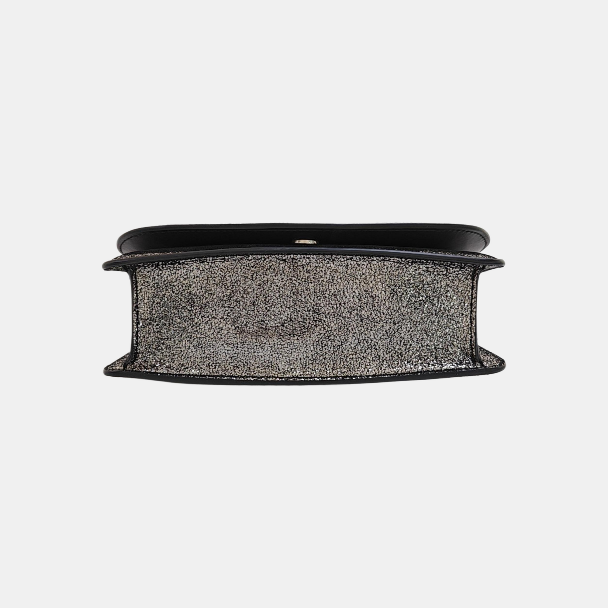 Gancini Lambskin Silver