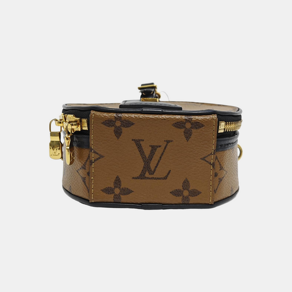 BOITE CHAPEAU Mini Monogram Coated Canvas Brown