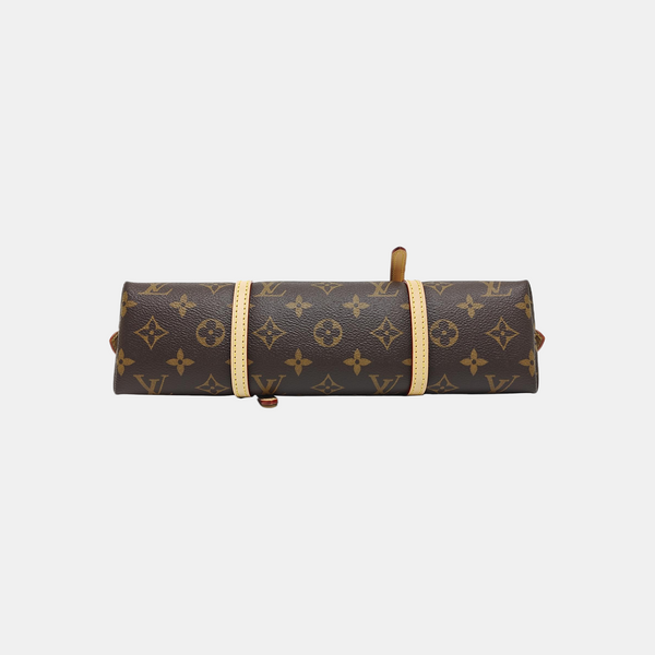 SQUIRE EAST WEST Monogram Coated Canvas Brown