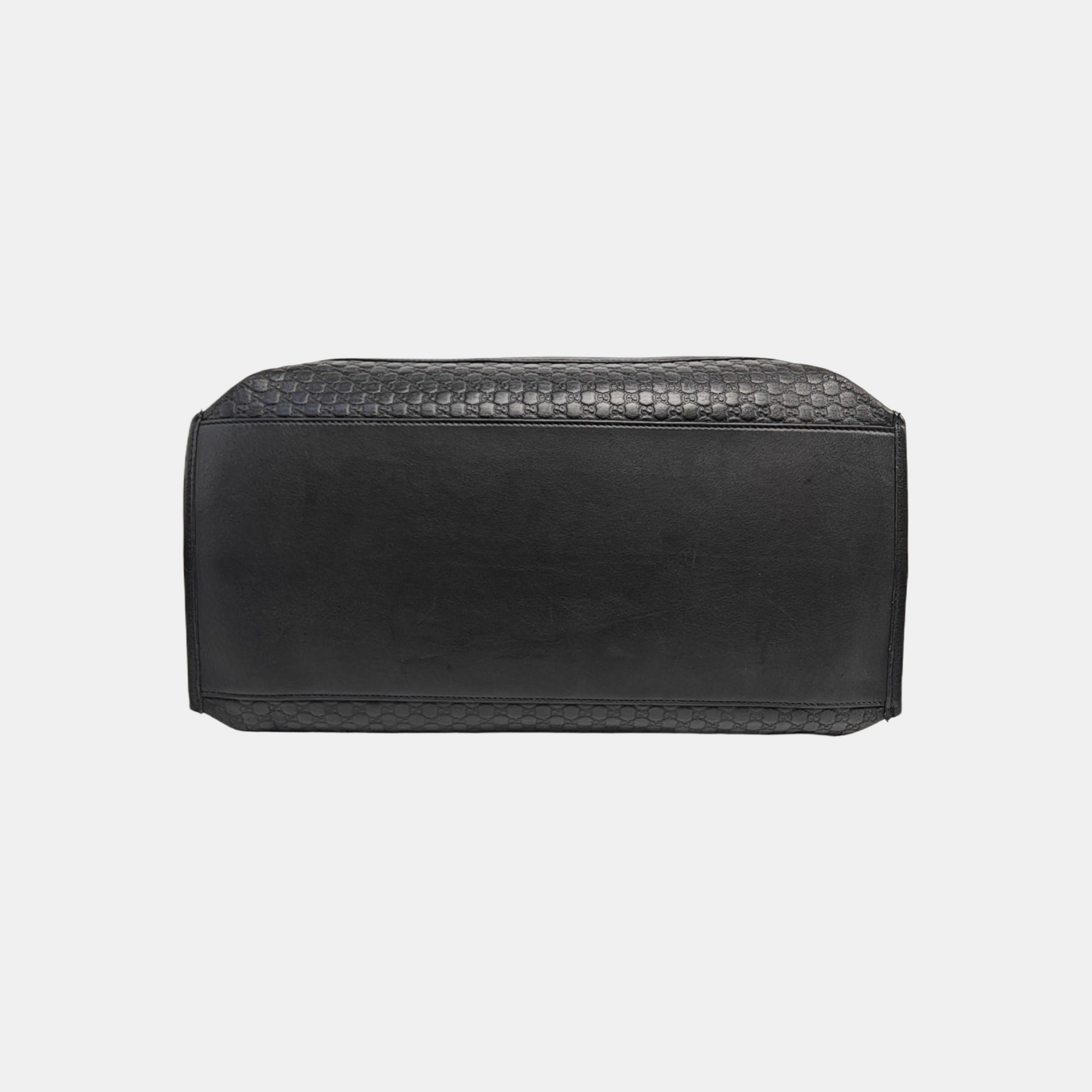 Monogram Calfskin Tote Bag Black