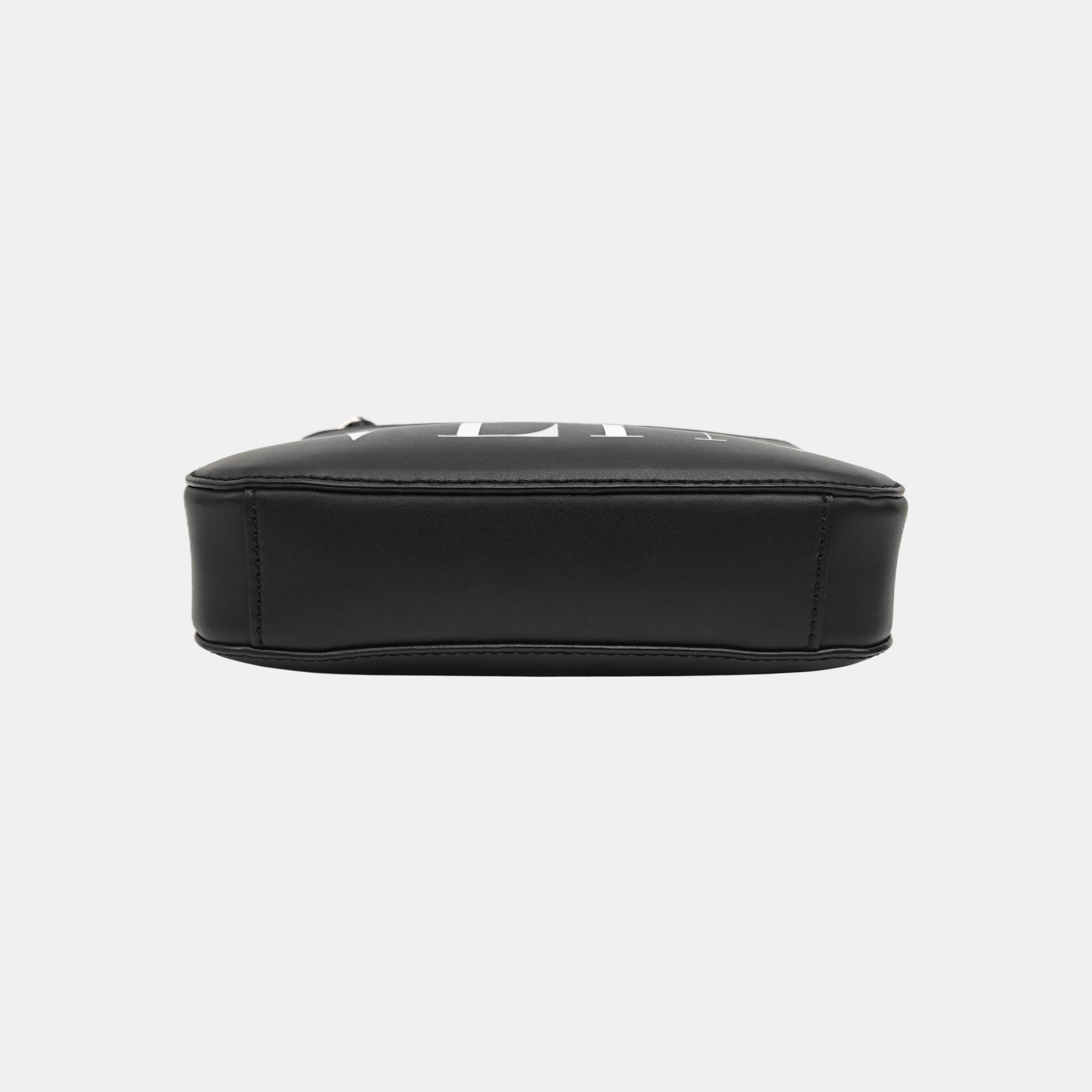 Vltn Small Calfskin Black
