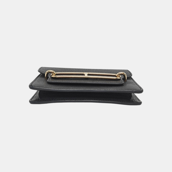 Roulis Slim Chèvre Mysore Black Wallet