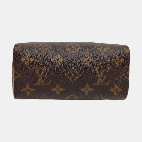 SPEEDY Nano Monogram Coated Canvas Brown