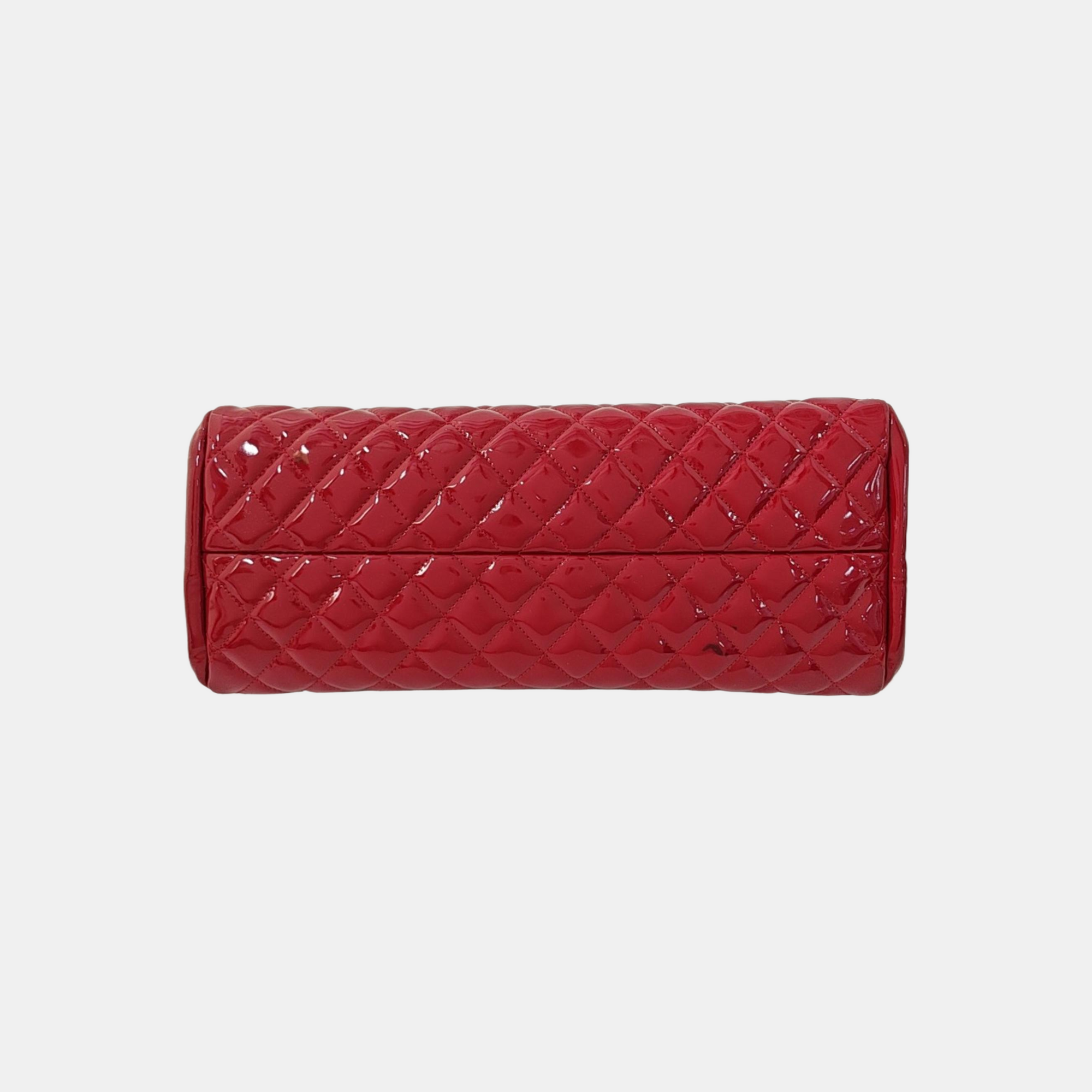 JUST MADEMOISELLE Quilted Patent Leather Red