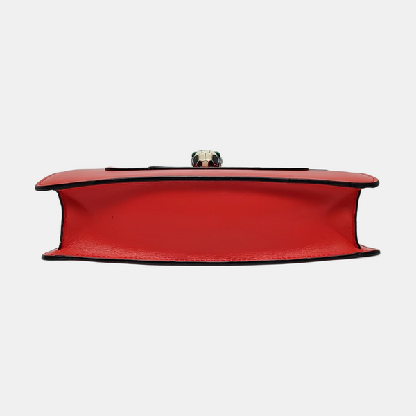 SERPENTI FOREVER Medium Calfskin Red