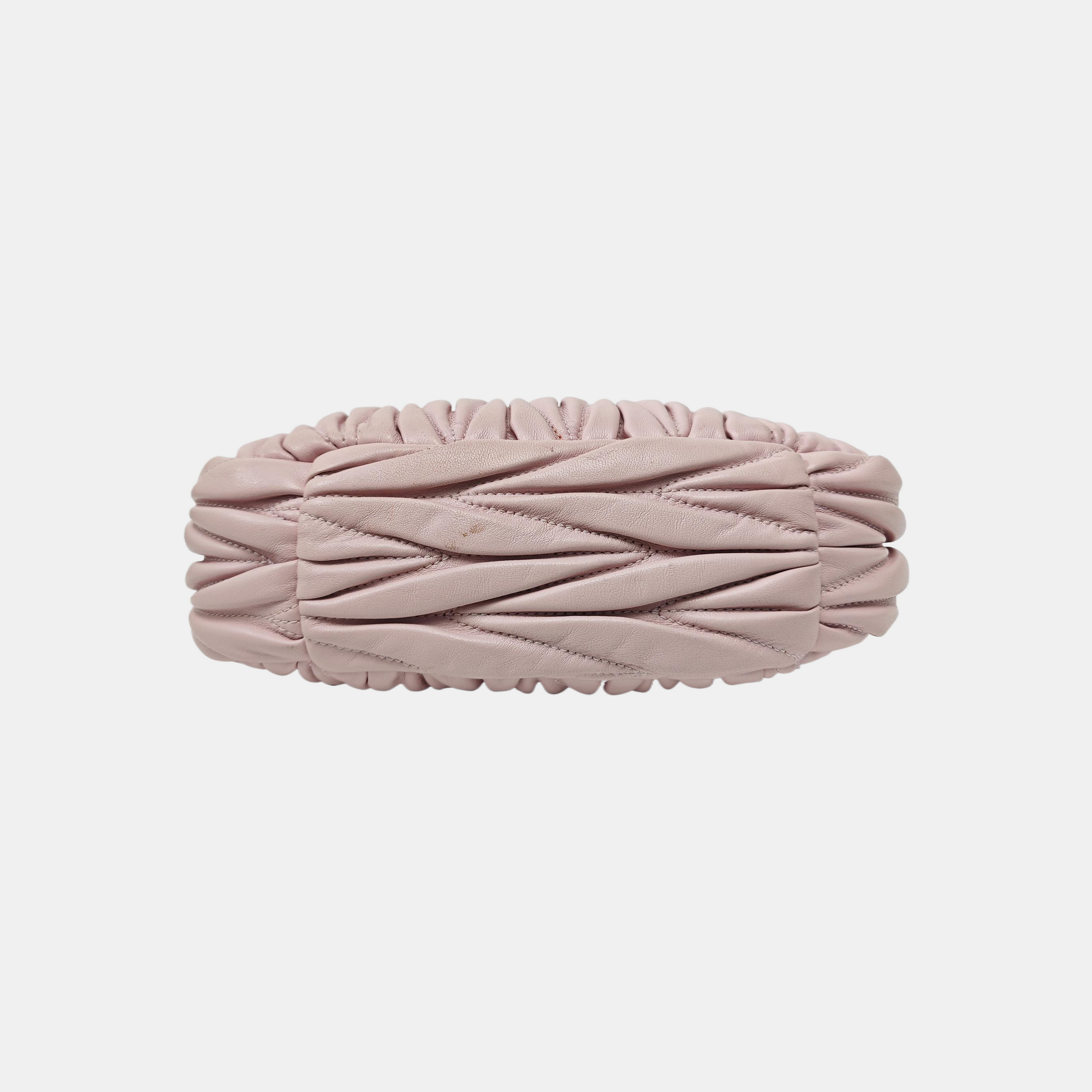 Wander Matelassé Mini Quilted Lambskin Pink