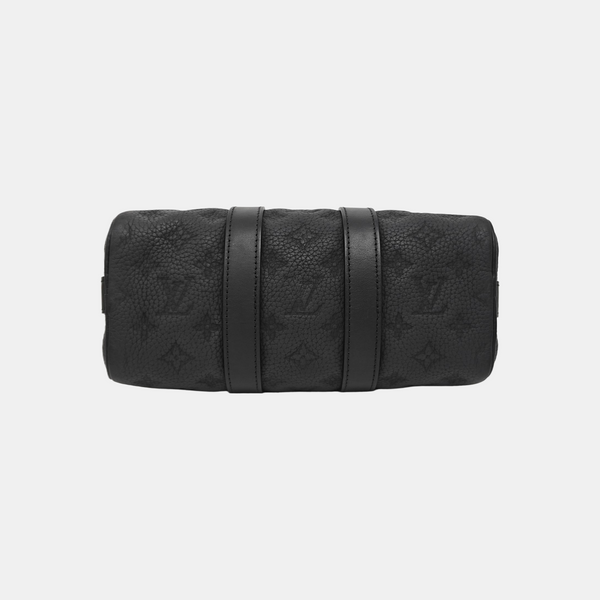 KEEPALL 25 Monogram Calfskin Black