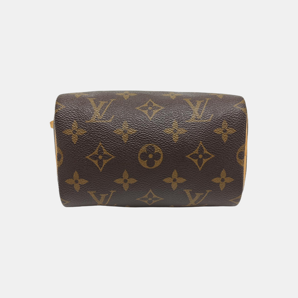 SPEEDY Nano Monogram Coated Canvas Brown