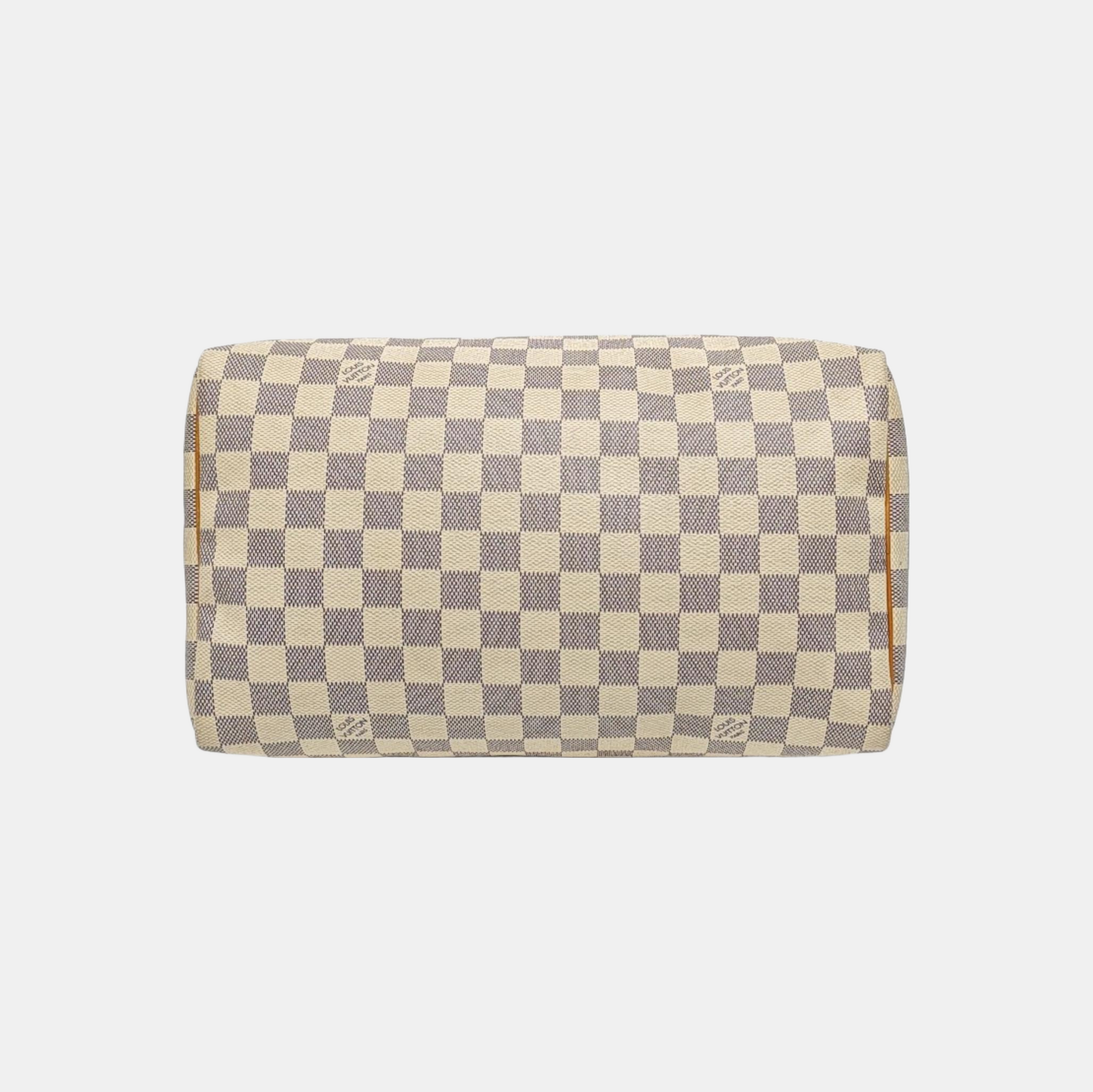 SPEEDY 30 Damier Azur Coated Canvas White