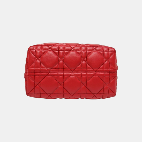 Toujours Small Cannage Calfskin Red