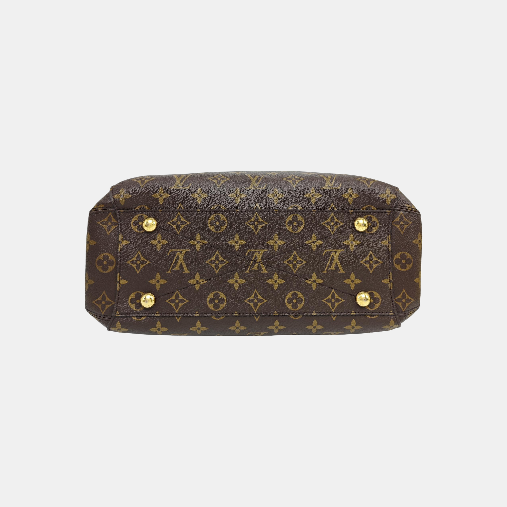 MONTAIGNE GM Monogram Coated Canvas Brown