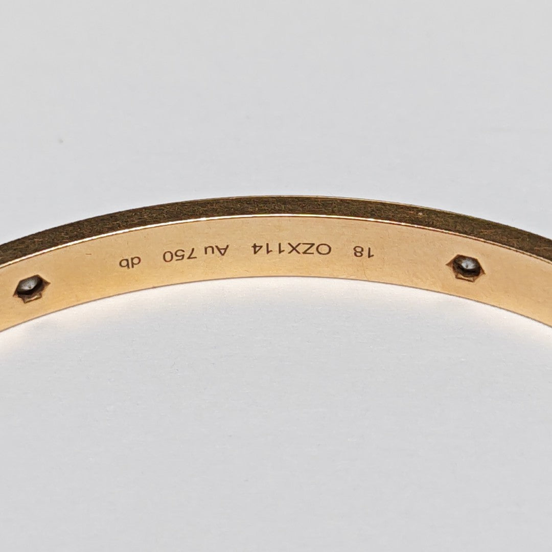 LOVE 18k Rose Gold Bangle