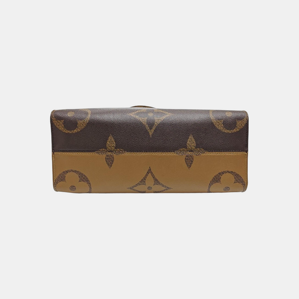 ONTHEGO MM Monogram Coated Canvas Brown