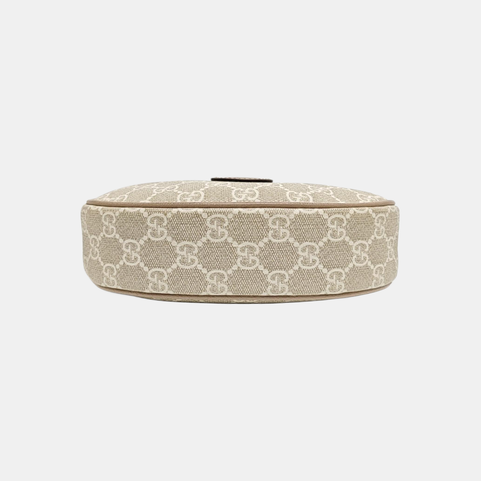 Monogram Coated Canvas Shoulder Bag Beige