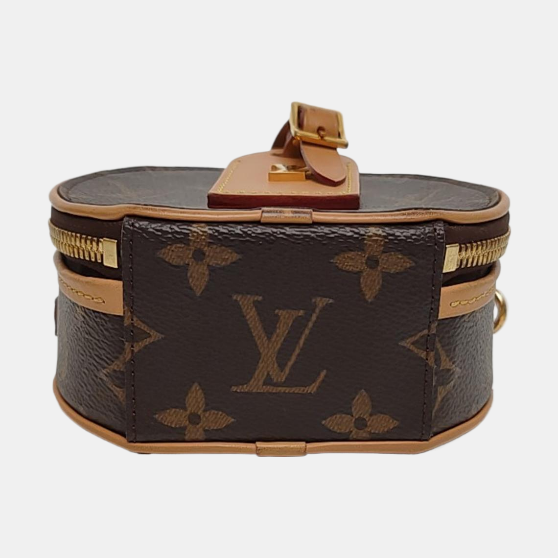 BOITE CHAPEAU Mini Monogram Coated Canvas Brown