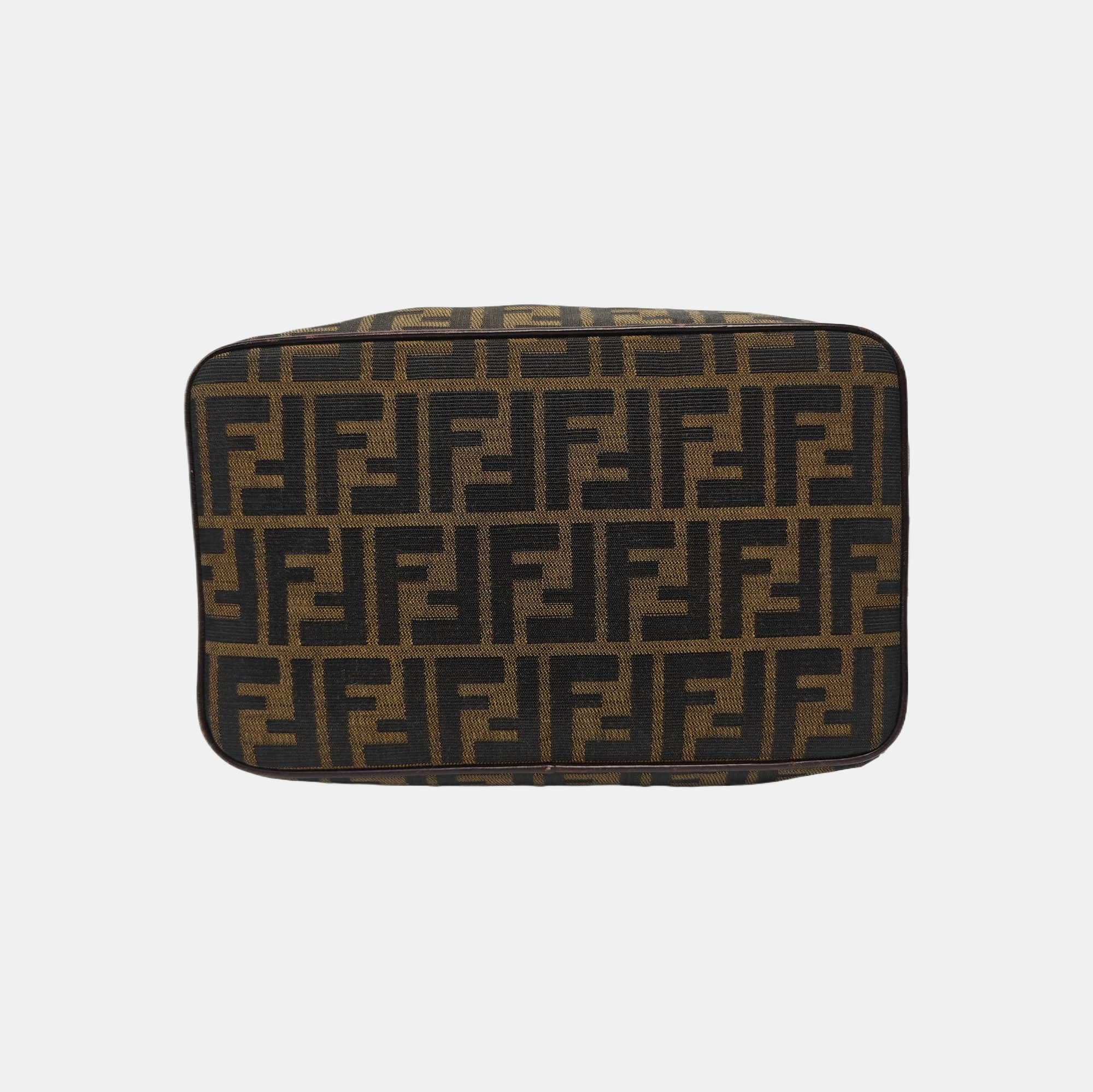 Canvas Top Handle Bag Brown