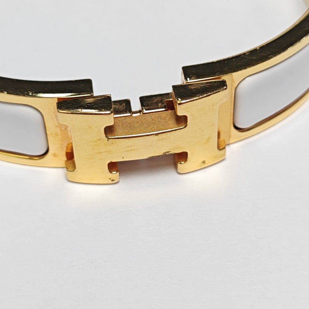 Clic H Metal Gold Bangle