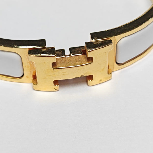 Clic H Metal Gold Bangle