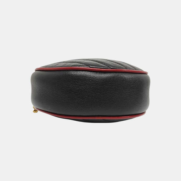 GG Marmont Mini Quilted Calfskin Black