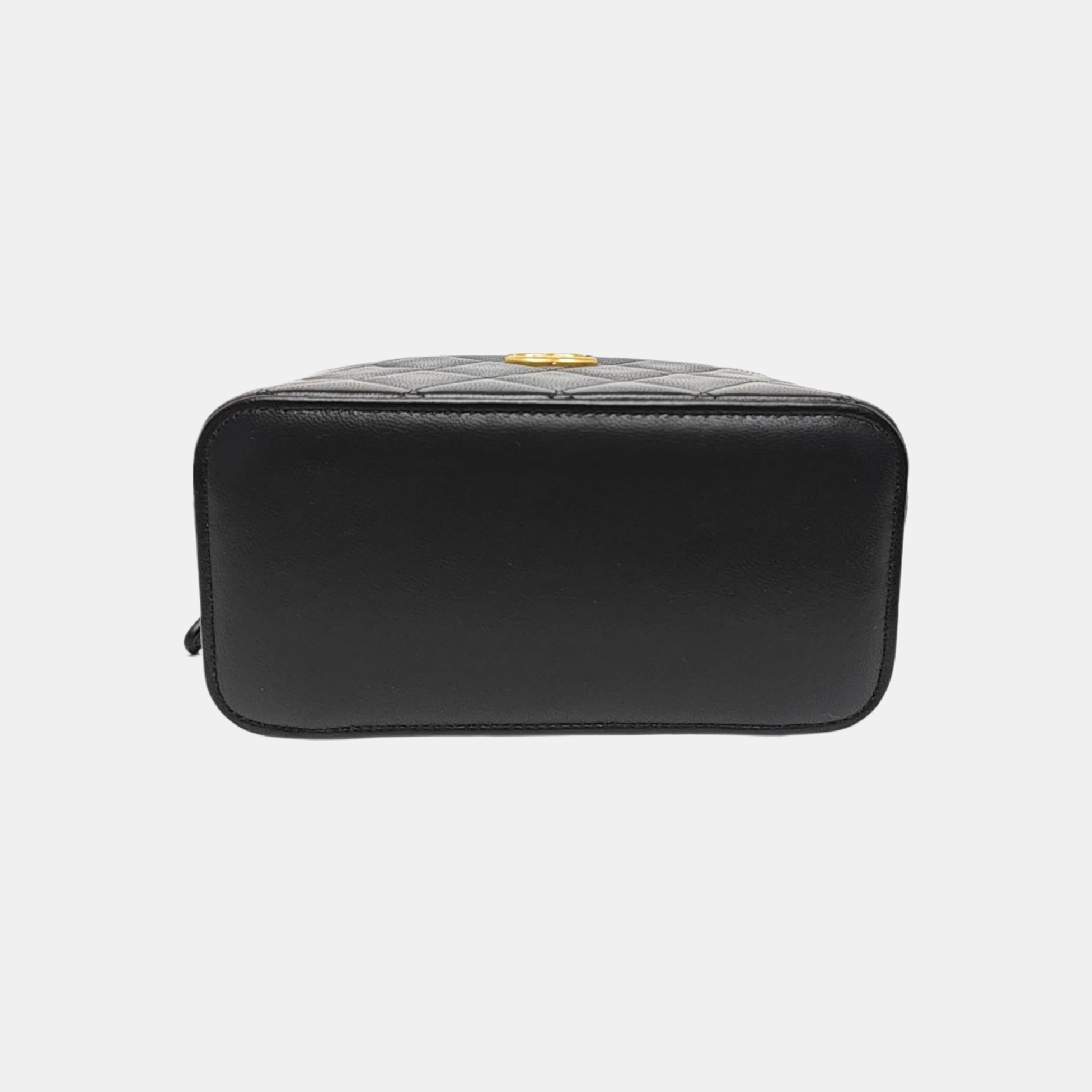 Quilted Lambskin Shoulder Bag Black