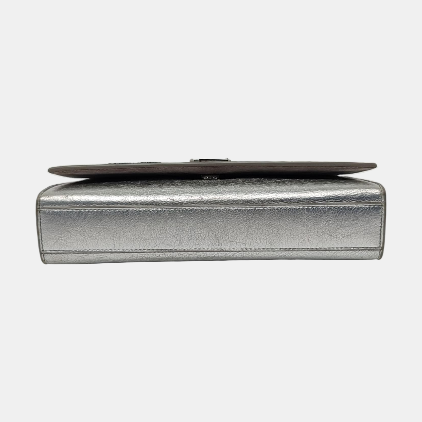Authenticated pre-owned  KATE Medium Calfskin Silver - Crossbody Bag at Looply