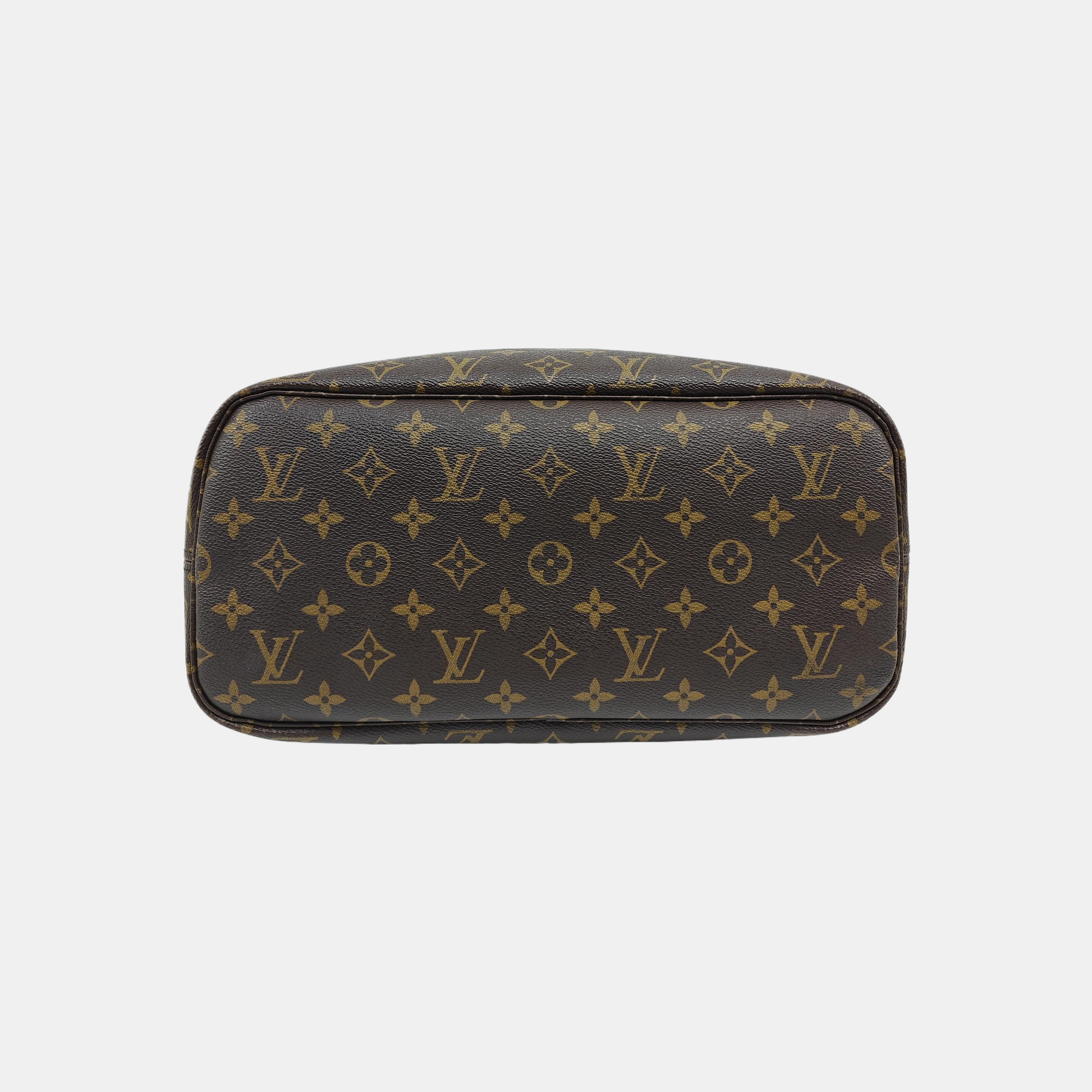 NEVERFULL MM Monogram Coated Canvas Brown