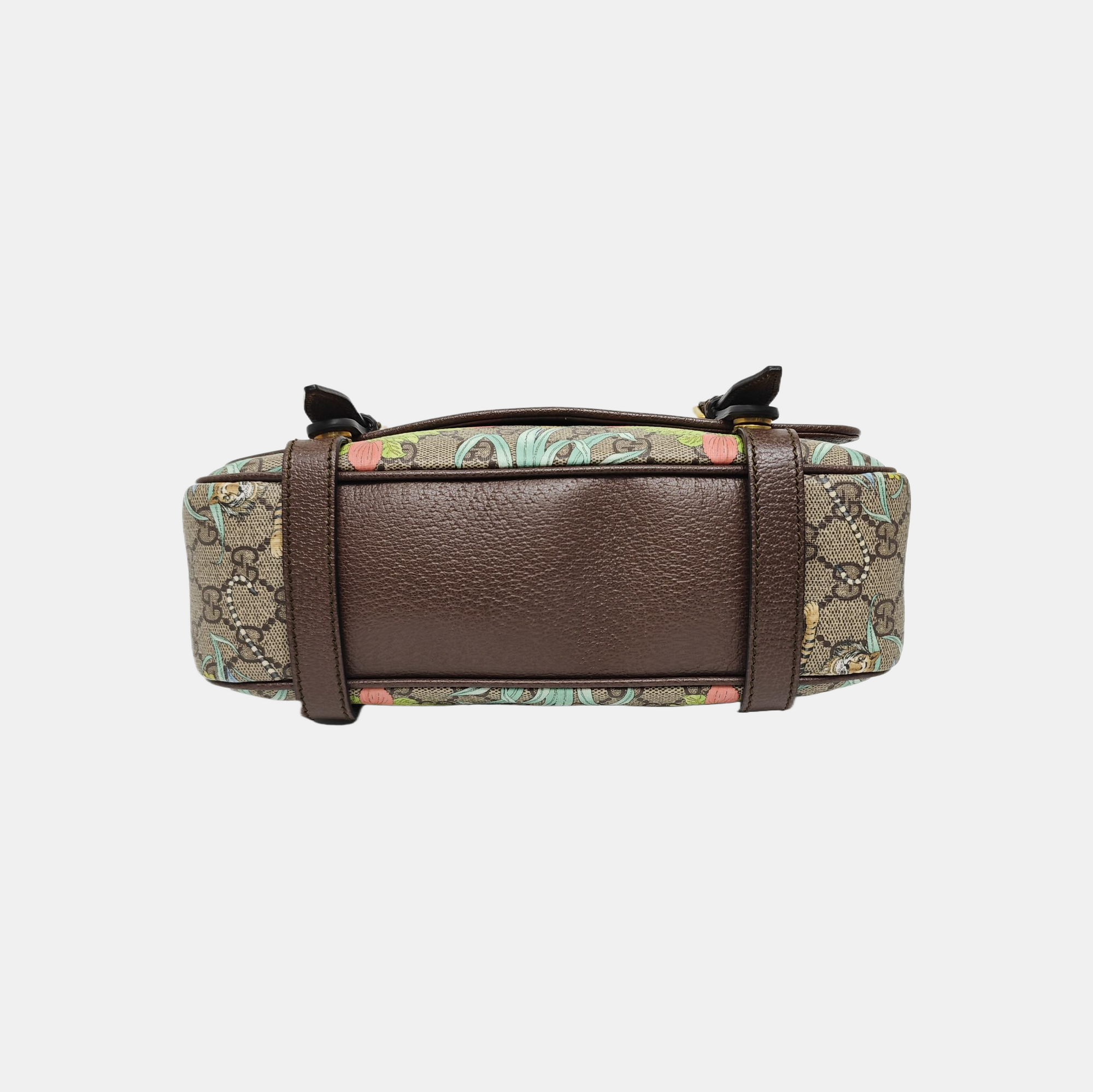 Monogram Coated Canvas Shoulder Bag Beige