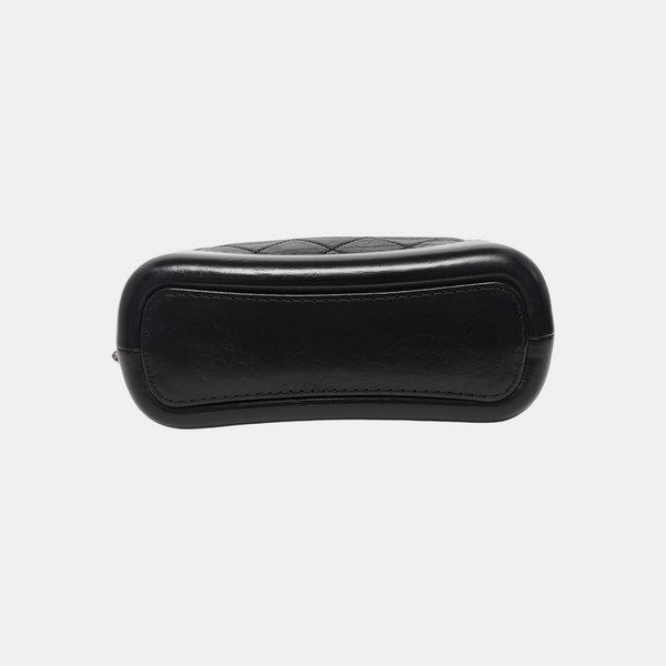 GABRIELLE Small Quilted Vintage Calf Black