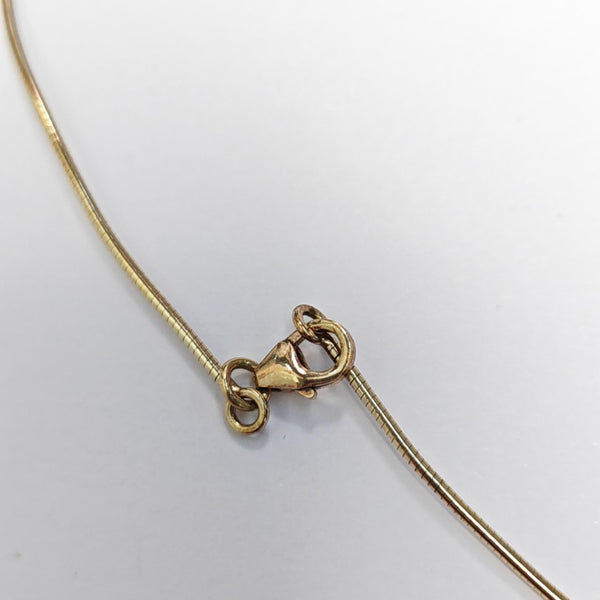 Pop H 925 Sterling Silver Gold Necklace