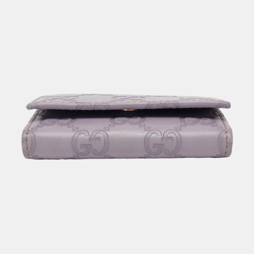 Monogram Calfskin Key Pouch Purple