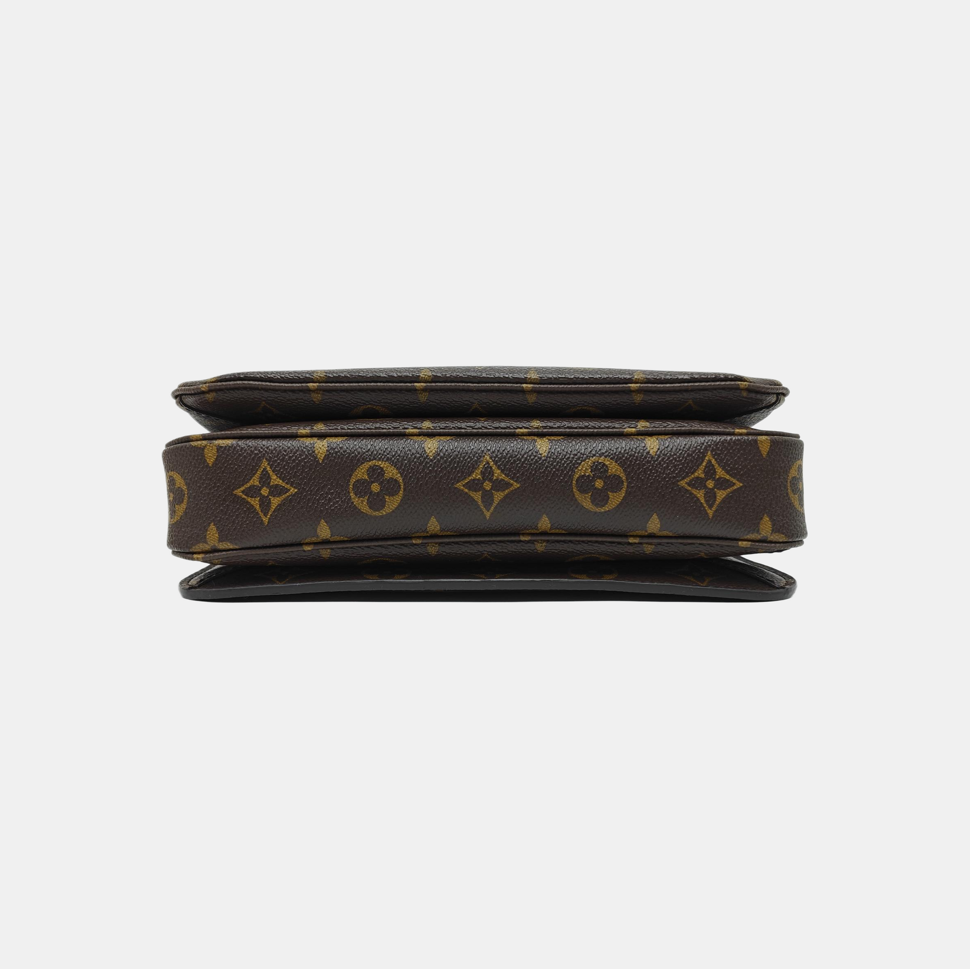 MÉTIS MM Monogram Coated Canvas Brown