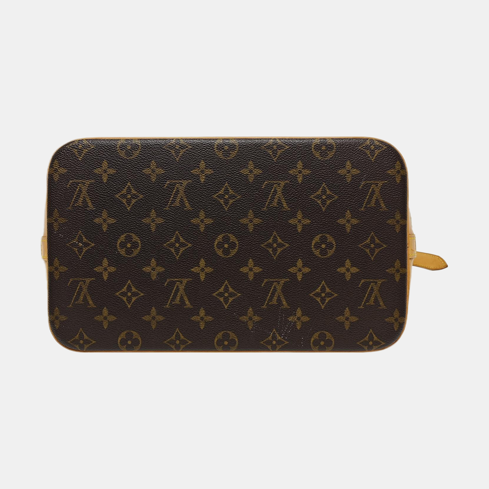 SHARON STONE Monogram Coated Canvas Brown