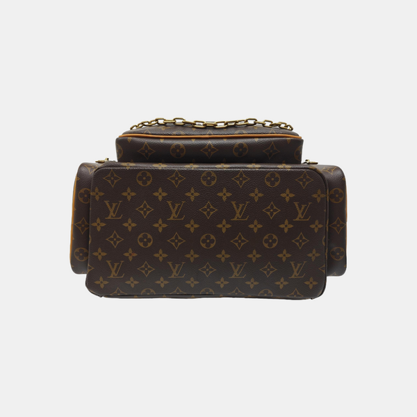 TRIO Monogram Coated Canvas Brown