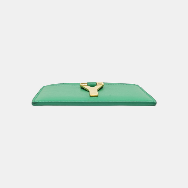 Calfskin Card Holder Green