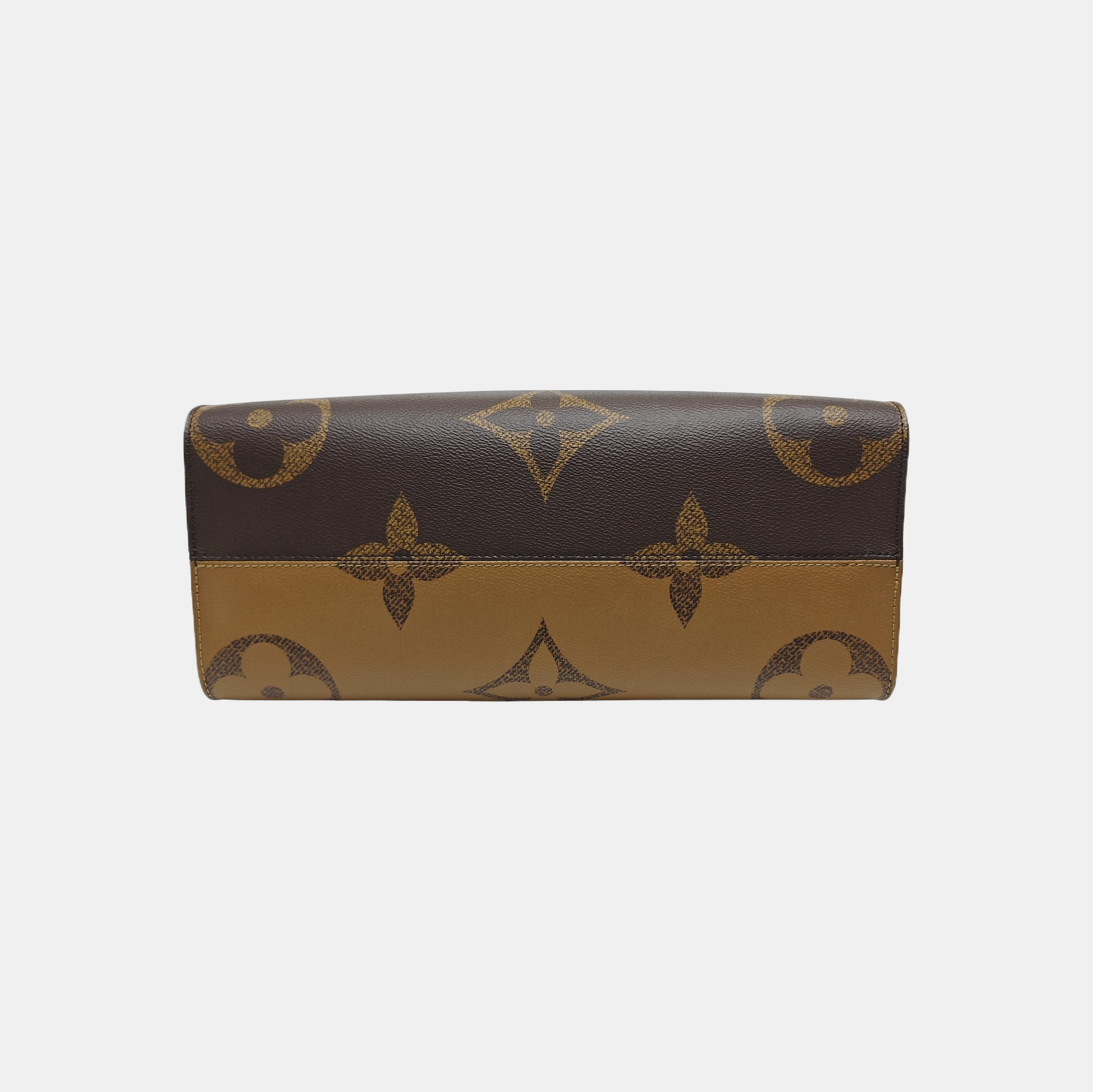 ONTHEGO MM Monogram Coated Canvas Brown