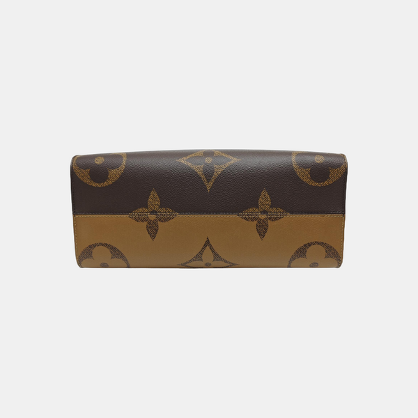 ONTHEGO MM Monogram Coated Canvas Brown