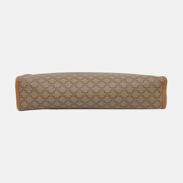MACADAM CLUTCHE Coated Canvas Beige