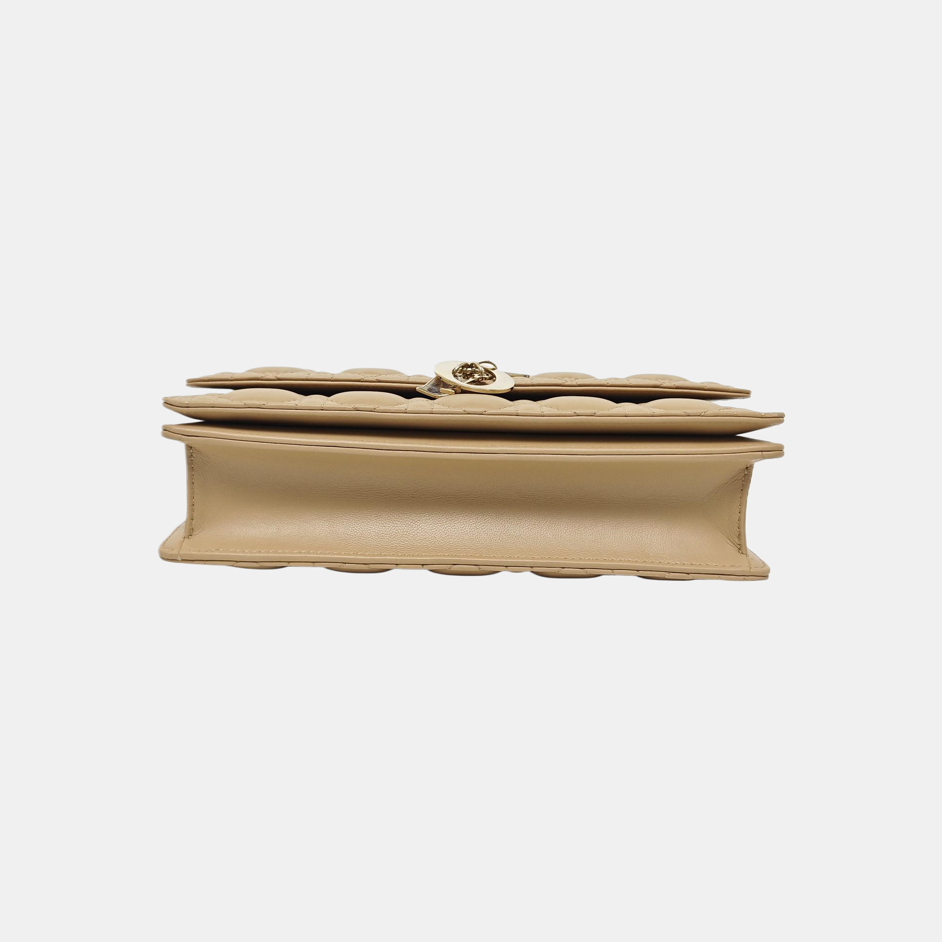 Lady Dior Medium Cannage Lambskin Yellow