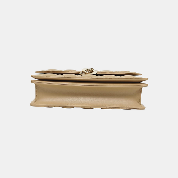 Lady Dior Medium Cannage Lambskin Yellow