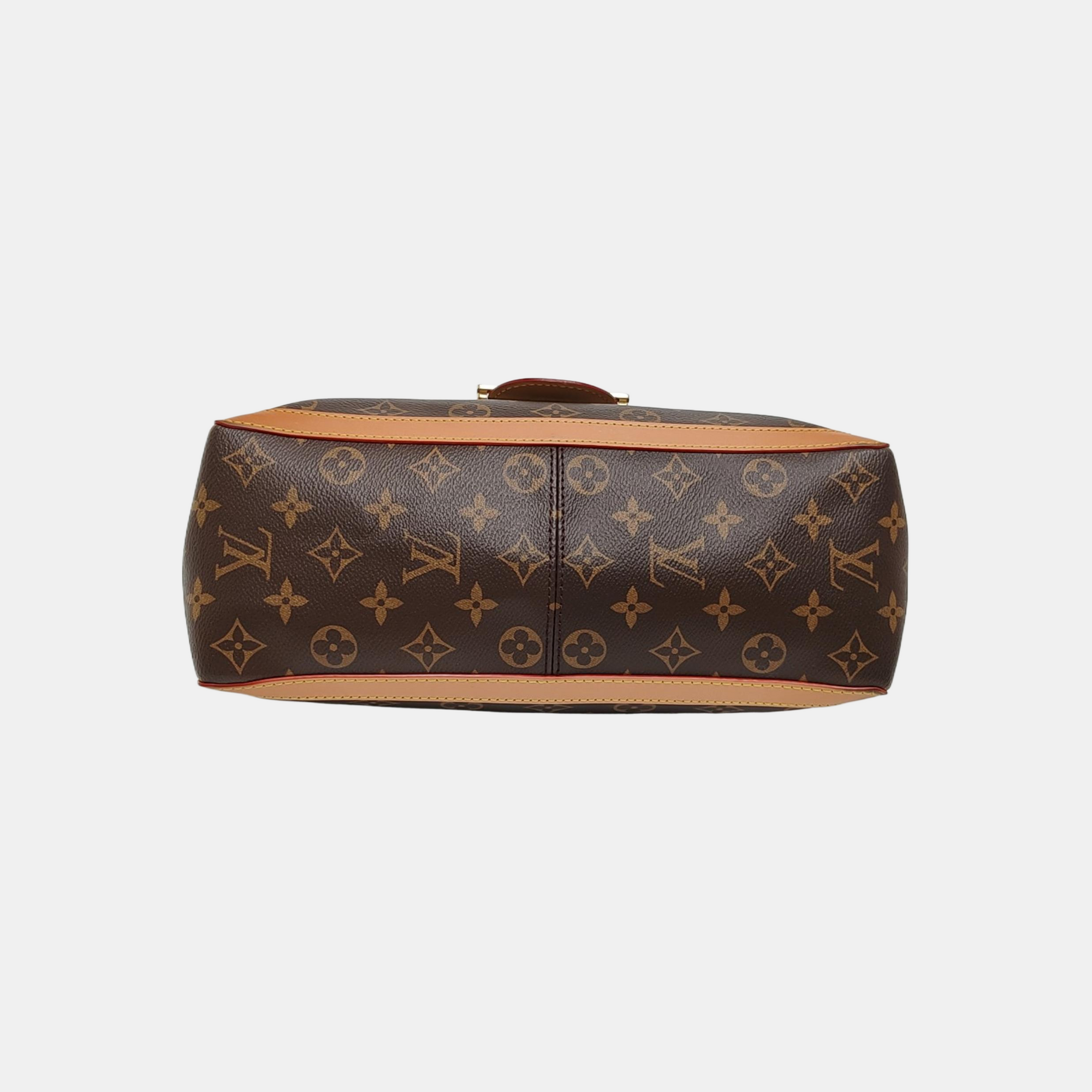 DAUPHINE GM Monogram Coated Canvas Brown