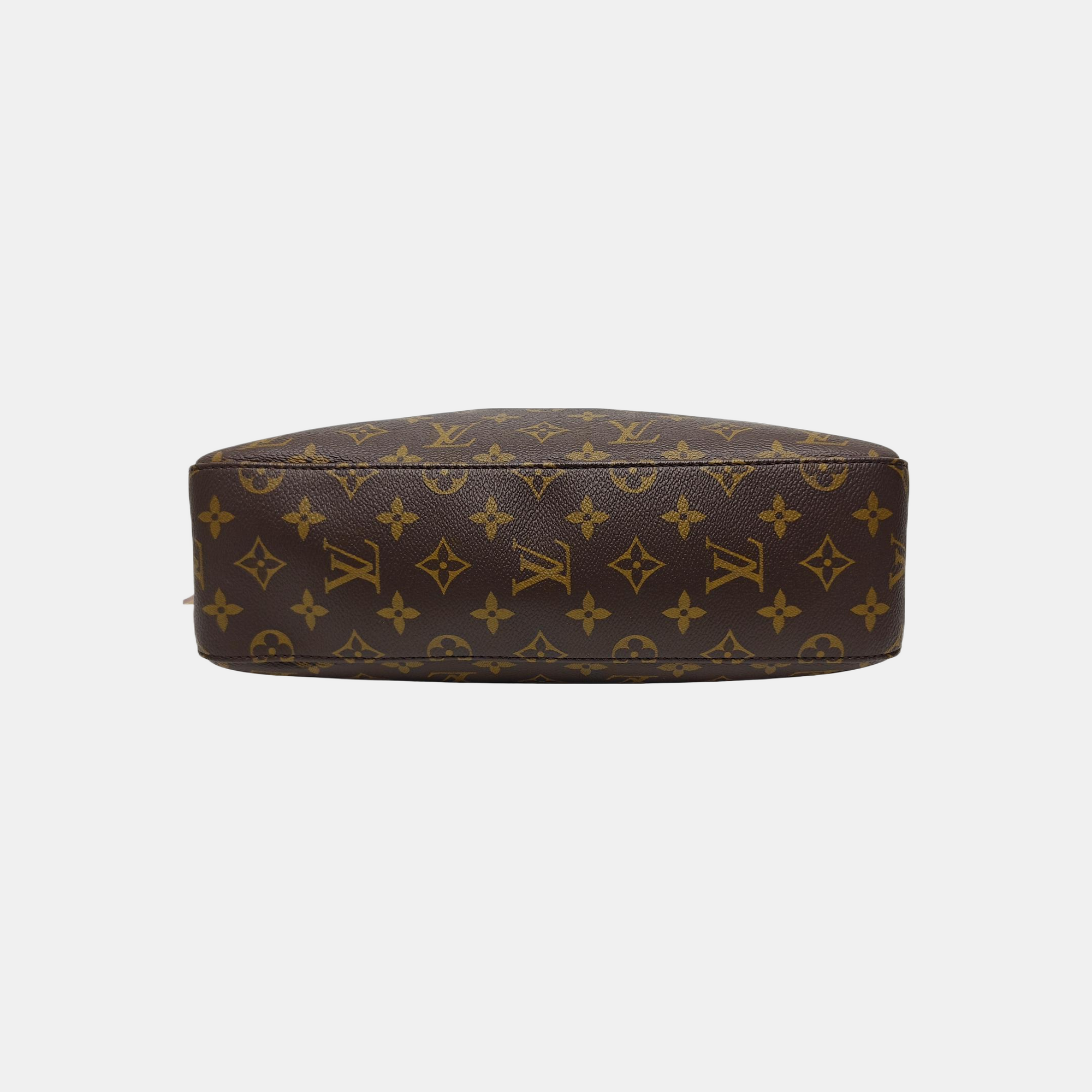 Monogram Coated Canvas Shoulder Bag Brown