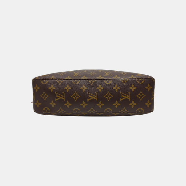 Monogram Coated Canvas Shoulder Bag Brown