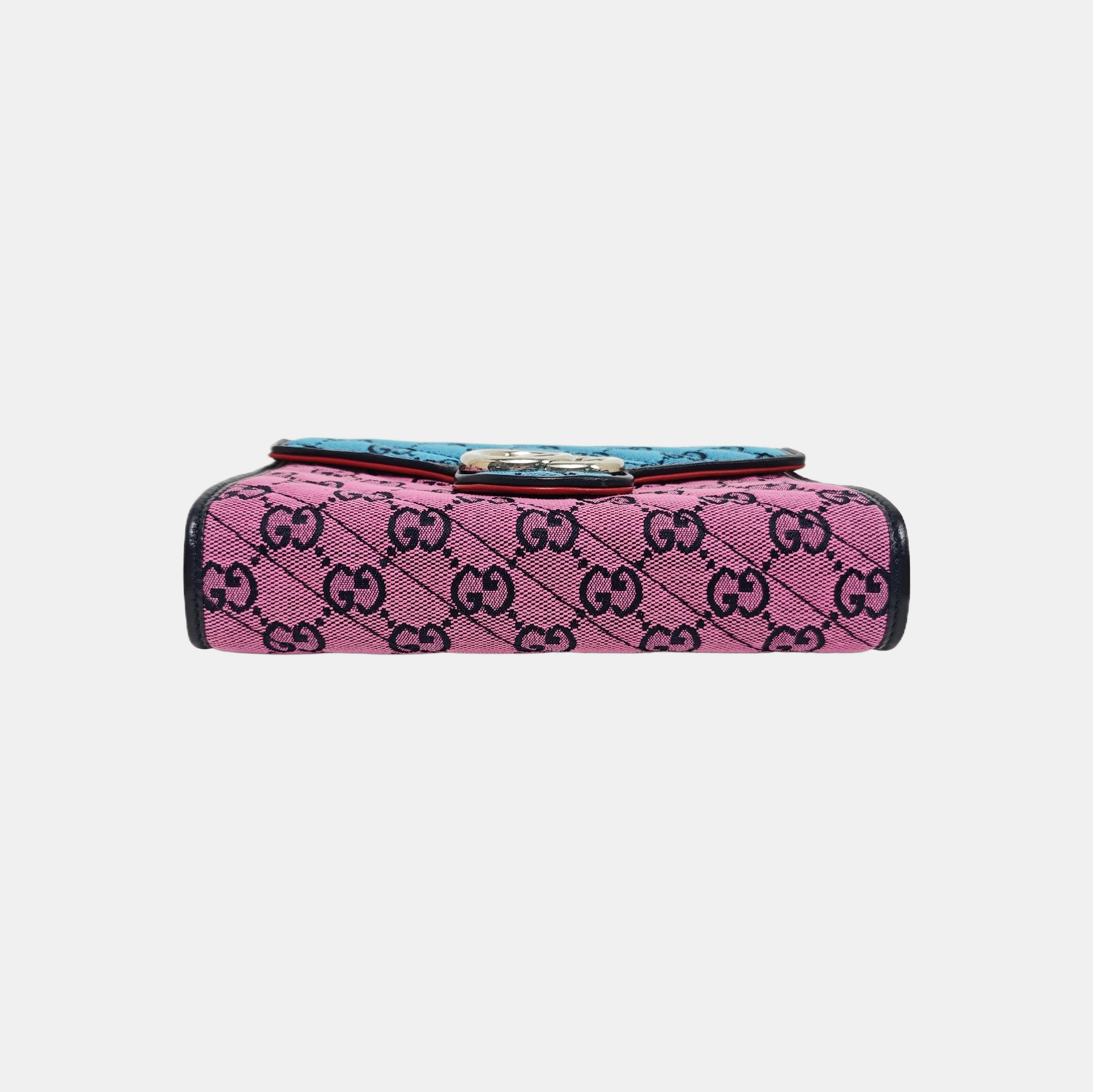 Authenticated pre-owned  GG Marmont Mini Monogram Canvas Multicolor - Shoulder Bag at Looply
