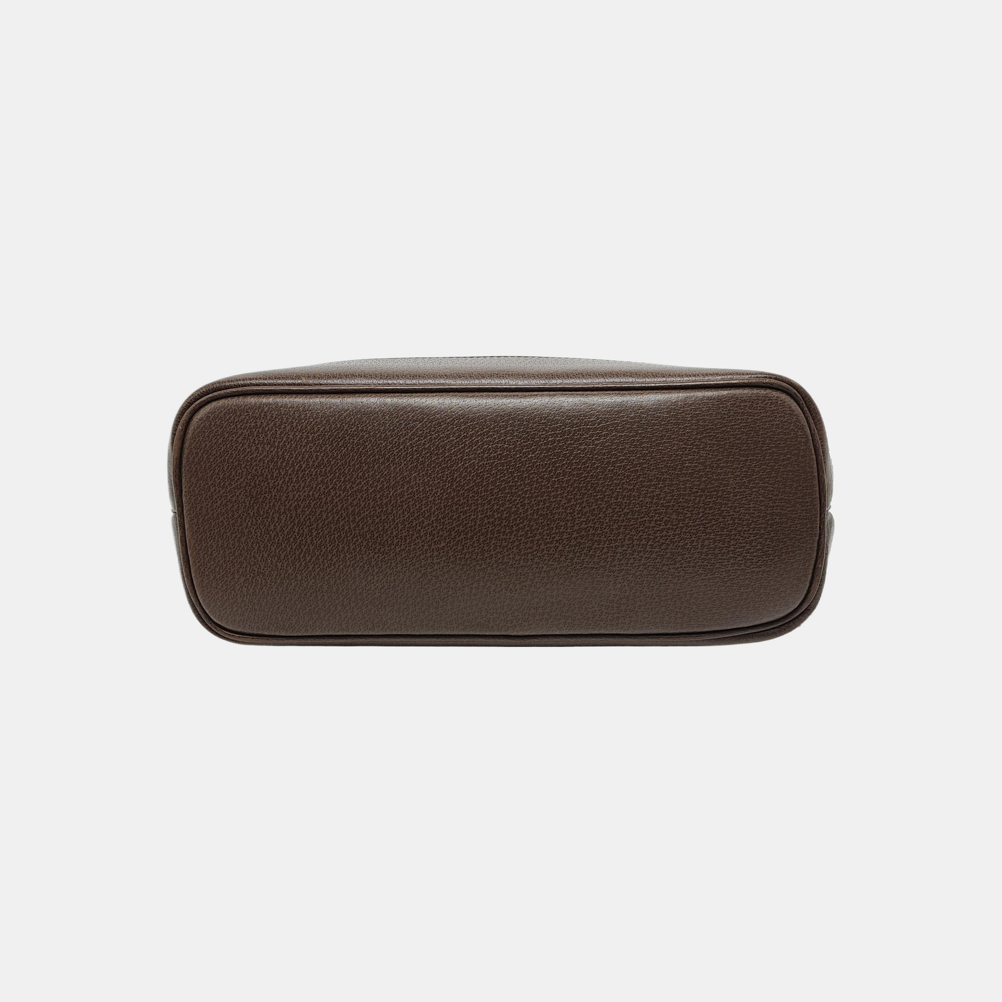 Ophidia Medium Monogram Coated Canvas Beige