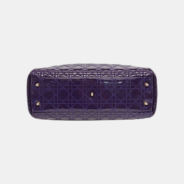 Dior Soft Cannage Patent Leather Purple